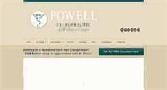 Desktop Screenshot of powellchiropractic.net